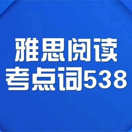 2026雅思资料免费分享！雅思阅读考点词汇538汇总【完整电子版PDF高清】